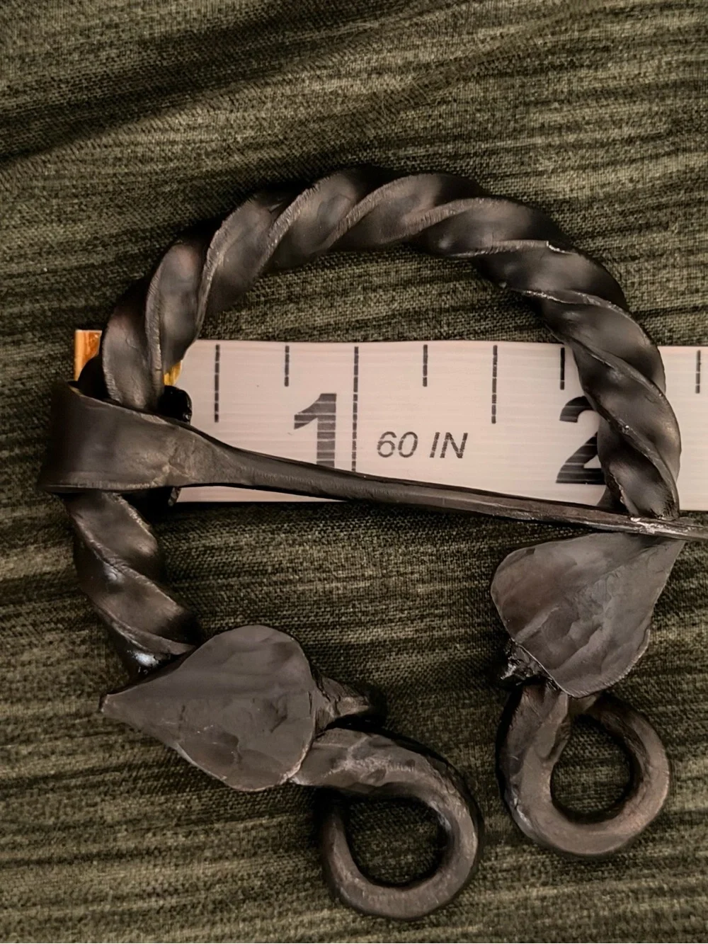 Hand Forged Iron Viking Horseshoe Brooch/Penannular Brooch